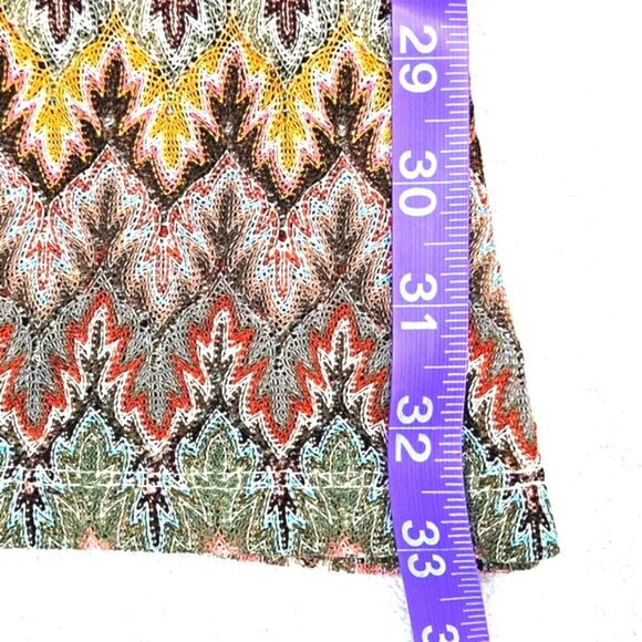 Evolutionary Apparel Retro Semi Sheer Legs Colorful Pull On Bell Bottom Pants - Picture 14 of 15